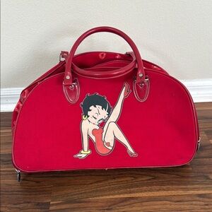 Betty Boop Travel Bag, Size 10 Womens Sneakers & Bucket Hat Bundle